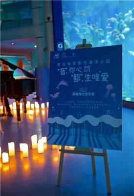 七夕夜体验氛围感浪漫 青岛极地举办深海烛光音乐会